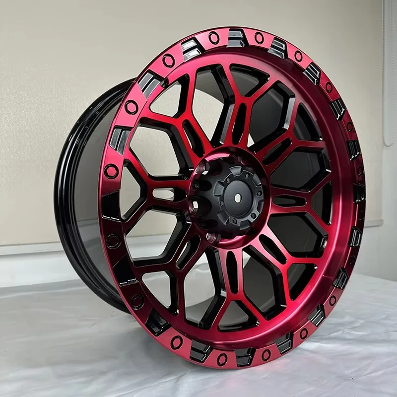 【2026】16x8 17x9 18x9 Bronze Machine Lip Offroad Wheel Multi Center Bore 66.1 71.56 73.1 For Nissan Frontier Pathfinder Isuzu D M