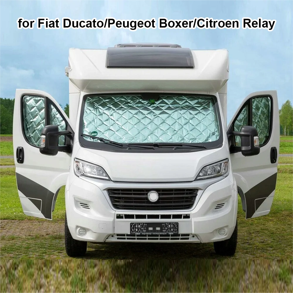 1set Motorhome Window Insulation Cover Sunshade For Citroen Relay Fiat Ducato Peugeot Boxer Caravan Camper Van RV Accessories