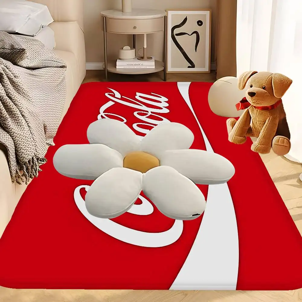 C-COCA-COLAS Tapete para puerta de entrada, estilo nórdico, tapete para el hogar, tapetes para baño, tapete decorativo para dormitorio y hotel