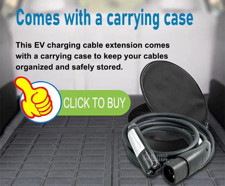 outdoor Electric Vehicle EV Charging NACS extension cord 240v charger extension cord