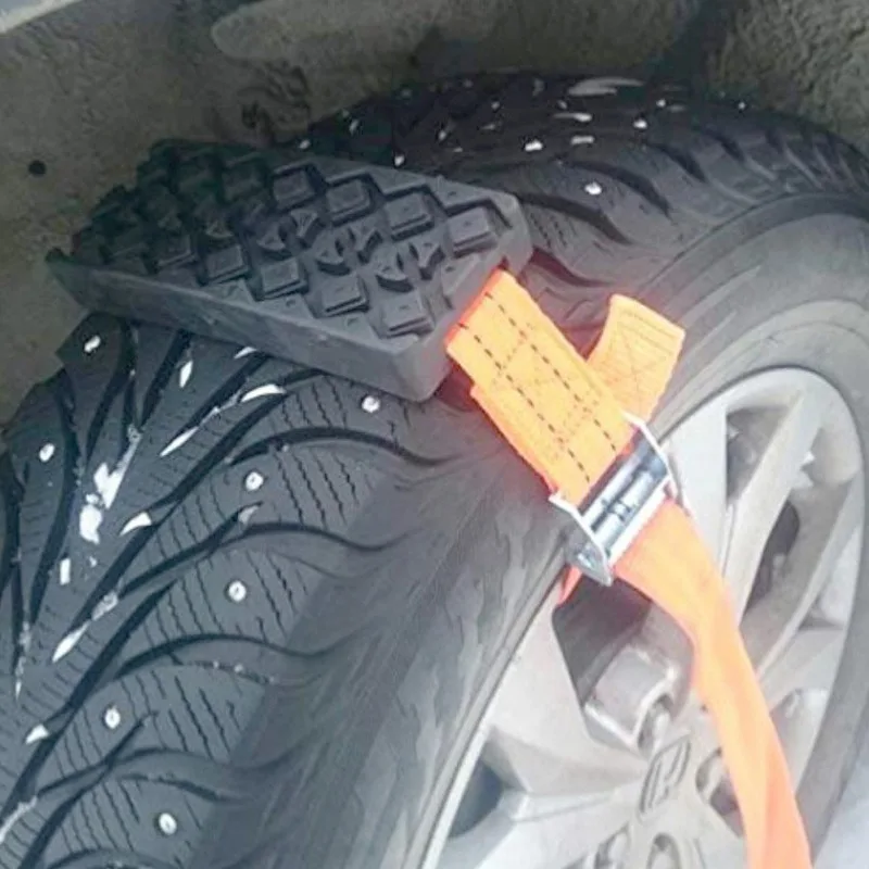 1 Pair Car Tire Traction Plates TPE Anti Slip Boards For Mud And Snow Driving