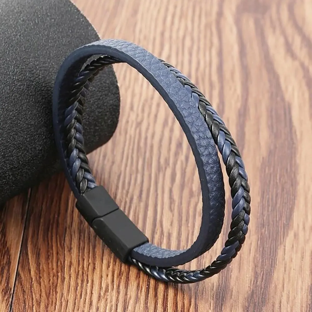 Multi-stijl PU-leer tweelaagse magnetische armband Heren Volwassen zaken Geef mannen Het beste cadeau voor mannen