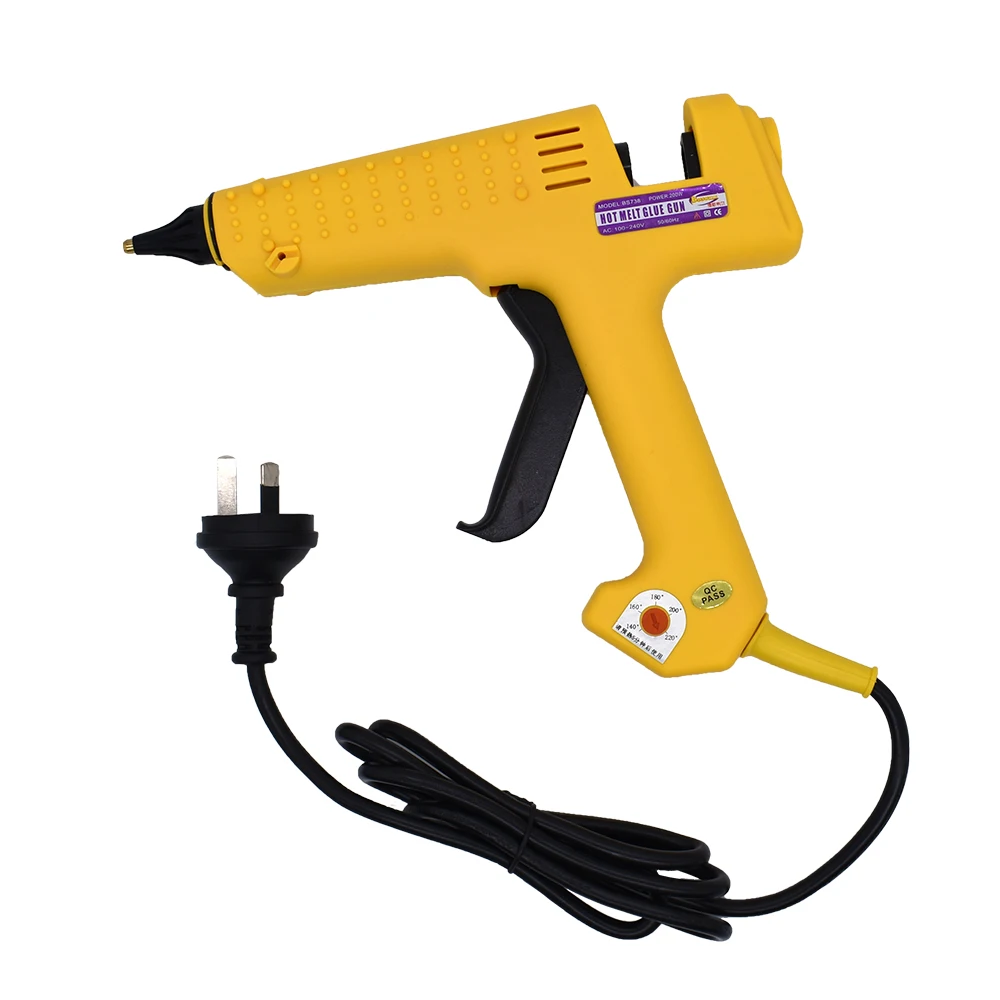 250W Professional Hot Melt Glue Gun with Tool Kit Pure Copper nozzle Adjustable temperature High Power use 11mm Glue Stick