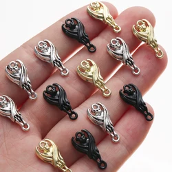 Trendy 10pcs/lot Black Gold Color Bat Charms Pendant Connector DIY Earrings Bracelet Necklace for Jewelry Making Accessories