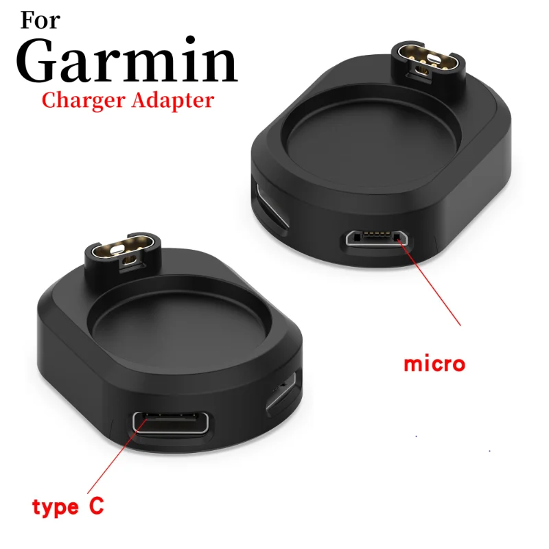

Адаптер USB Type-C и Micro-USB «мама», зарядное устройство, конвертер, док-станция для Garmin Forerunner 955 255/Fenix 7 7S 7X 6 6x/Vivoactive 3