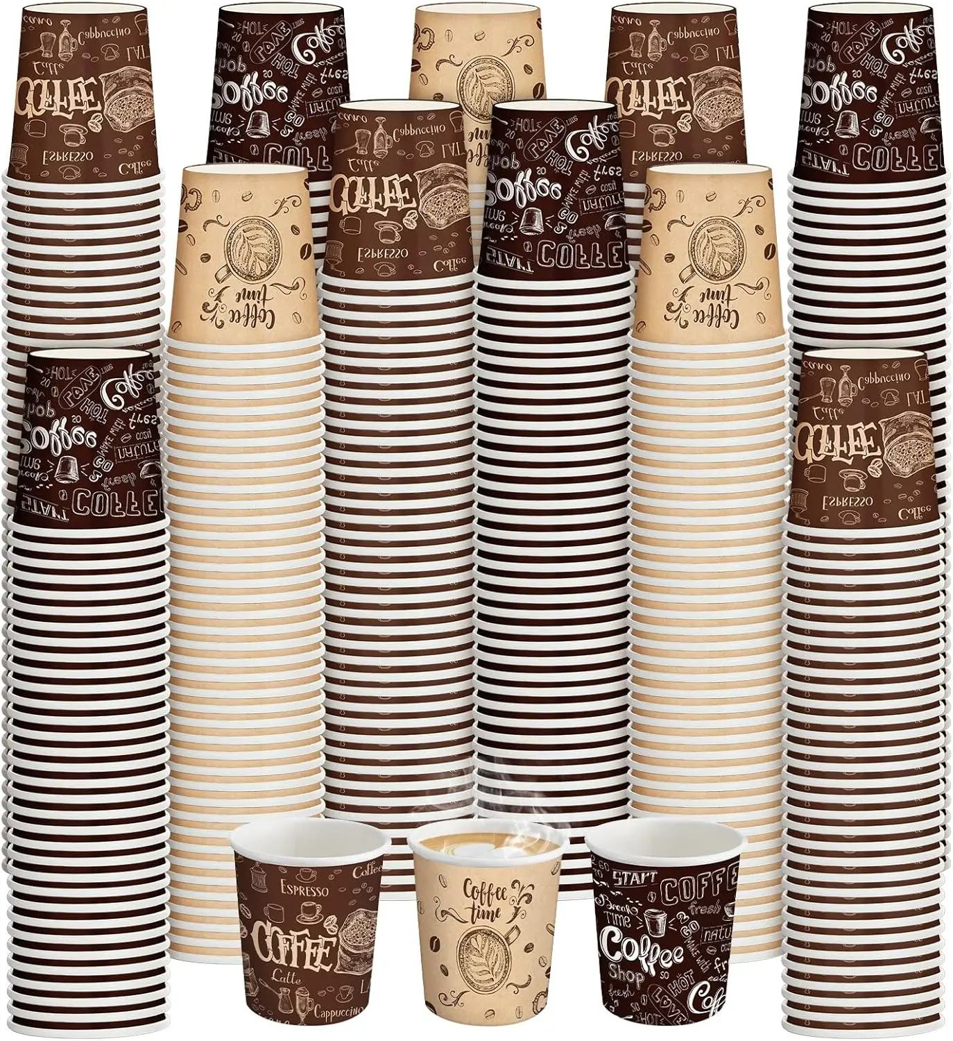 

900 Pack 4oz Small Disposable Espresso Coffee Cups Hot Cold Drinking Paper Cups for Home, Office