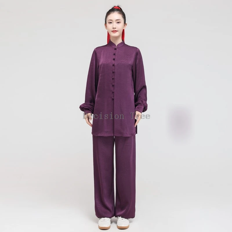2026 new women's spring/summer Tai Chi practice clothes female tai chi performance costume long sleeved top pants 2-piece set