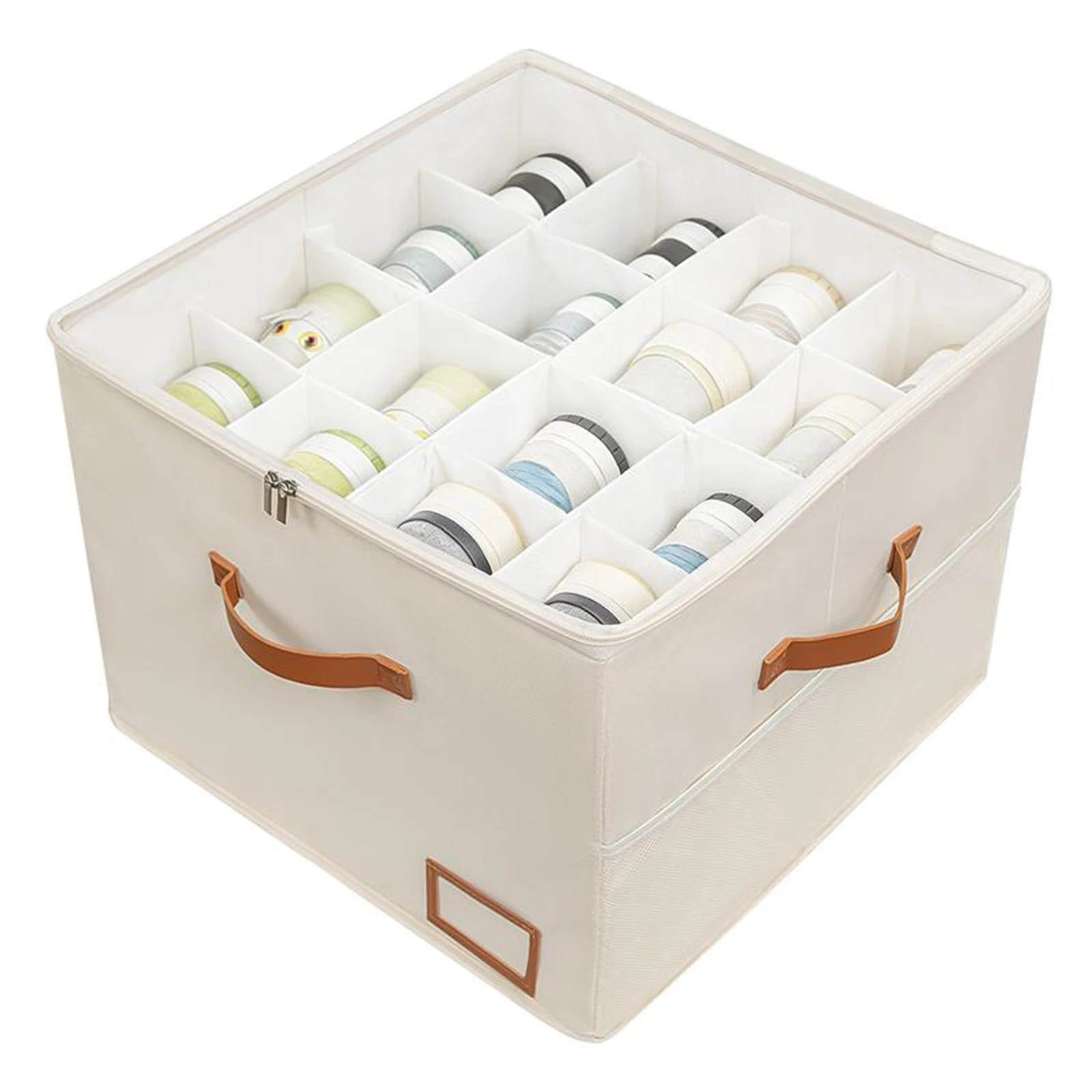 

Shoe Storage Box Fits Up To 16 Pairs Shoe Storage Bins with Clear Cover (White)