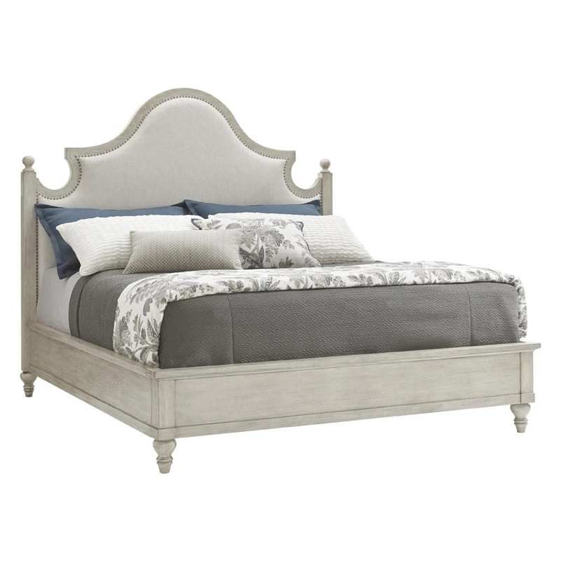 

American retro old solid wood bed, French master bedroom high-end soft bag 1.51.8 meters