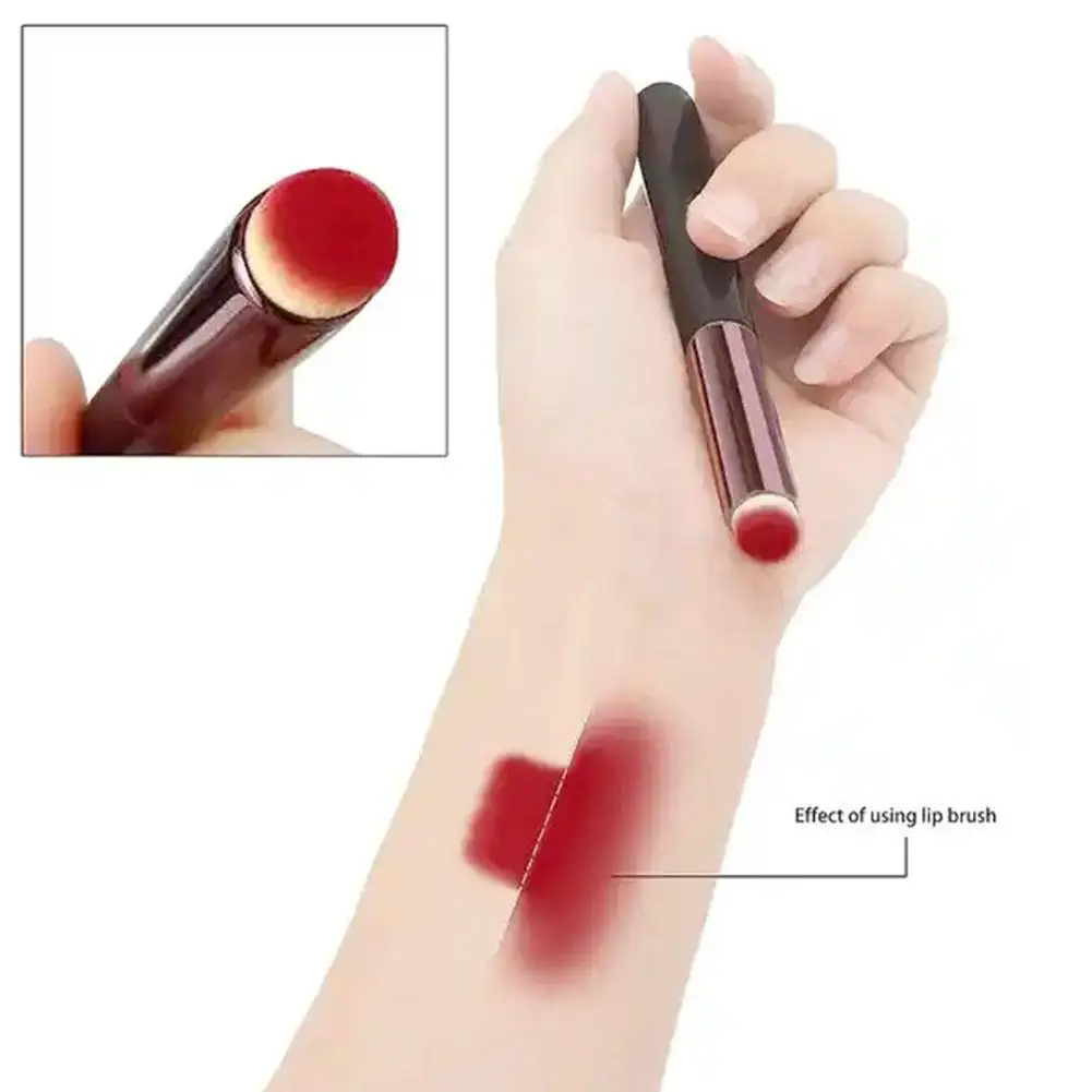 Pincel profesional para labios, Mini brochas de maquillaje, corrector de cabeza redonda, brocha de belleza, brocha de mezcla Natural, herramientas de maquillaje cosmético B Y9S5