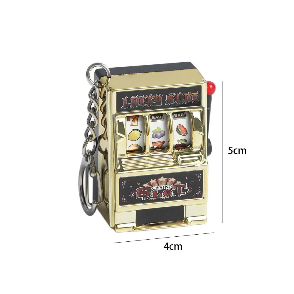 Brinquedos engraçados brinquedos antiestresse para crianças mordaça brinquedos slot machine chaveiros máquina de frutas sorte jackpot chaveiros máquina segura