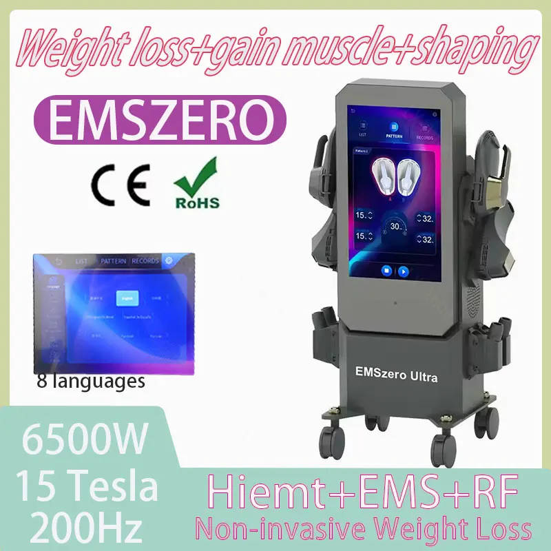 EMS Fat Removal Machine 15 Tesla 6500W EMSone NEO RF Fat Reduction Massager Muscle Enhancement and Shaping Factory Direct Sales