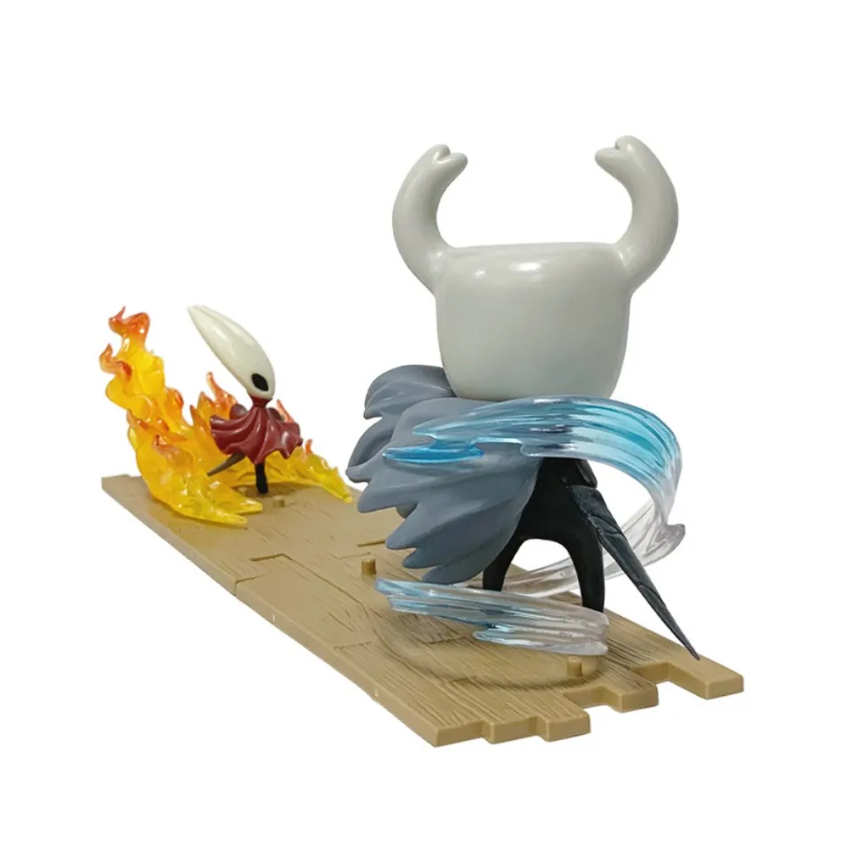 2 pçs/set novo oco knght silksong brinquedos anime jogo figura o cavaleiro figura de ação hornet/seth estatueta modelo colecionável boneca