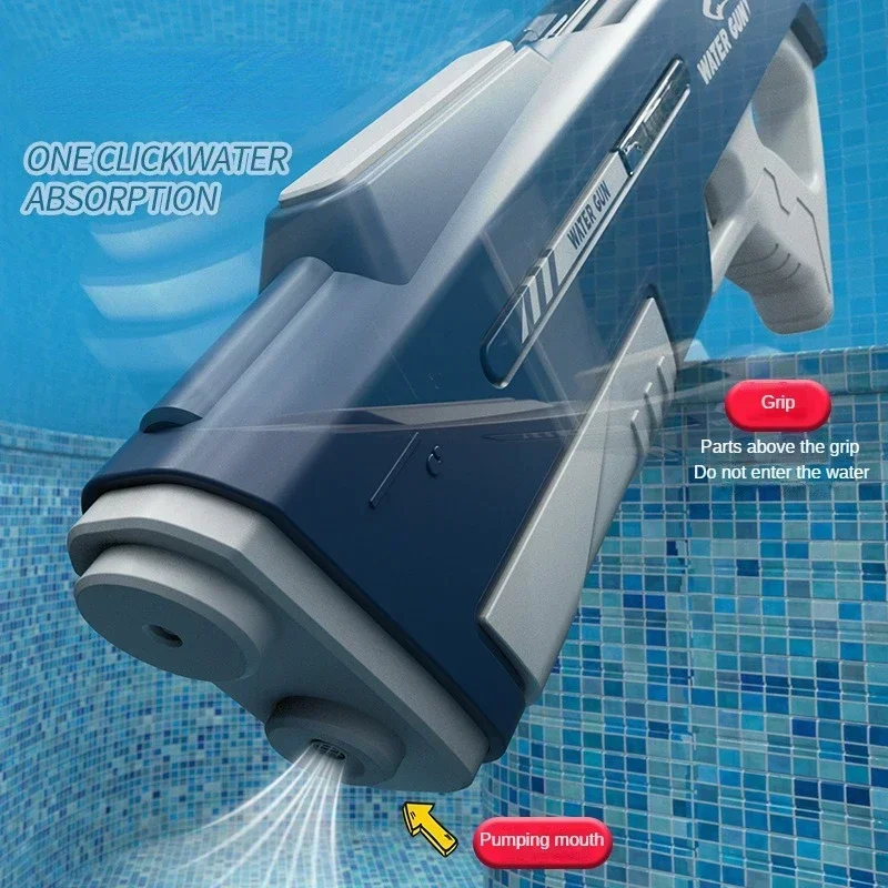 Outdoor Water Gun Toy Children Automatic Water Absorption Electric Water Gun Toys Hand Self-integration High-pressure Water Gun