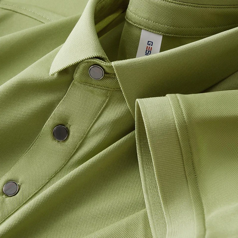 Spersonalizowana koszulka polo LOGO Niestandardowe logo Koszulka polo z poliestru lodowego jedwabiu - Rozmiary unisex S-7XL, Drukowanie gratis, MOQ 1 sztuka LS-1103