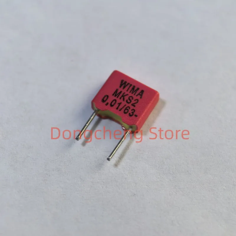 10PCS/30PCS/50PCS 100％ New Original Germany WIMA Capacitor 63V 103 0.01UF 63V 10nF 103J 5% MKS2 Pitch 5mm Film Capacitor
