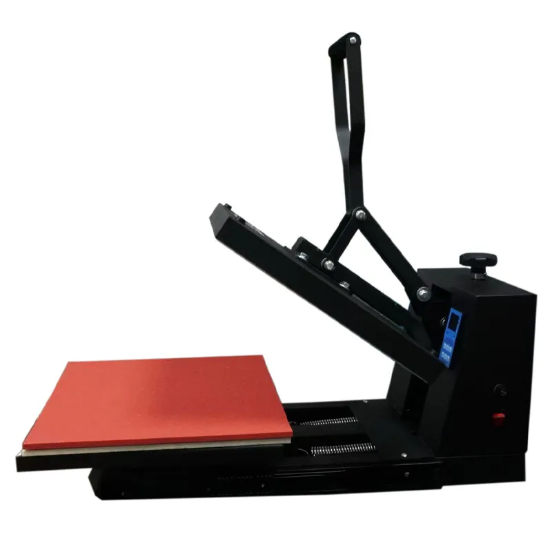 

T-shirt Heat Transfer Machine Clothing Digital 38*38 Flat Retractable Heat Press Machine Manual Transfer Equipment