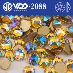 VDD 093 Jonquil AB SS16-SS30 High Quality AAAAA 2088 Rhinestones Crystal Flatback Stones Diamond For DIY Crafts Nail Art
