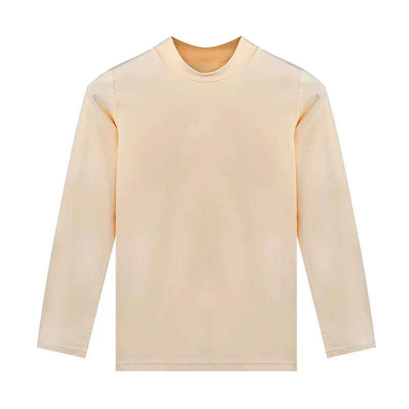 5 قطع ملابس داخلية حرارية للأطفال، سترات قطنية كبيرة للأطفال، قمصان أطفال للأولاد والبنات، قمصان علوية، شبه عالية الرقبة