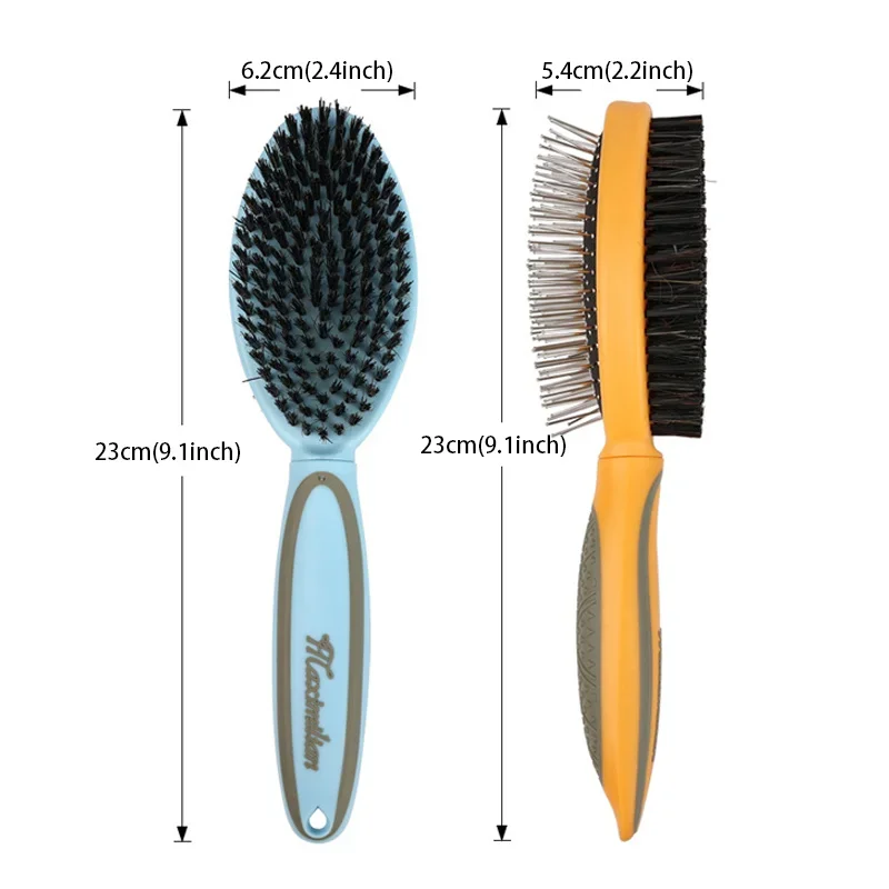 Pet Brush 2 In 1 Massage Comb Dog for Shedding and Grooming Fit for All Long or Short Hair Pets Dog Supplies