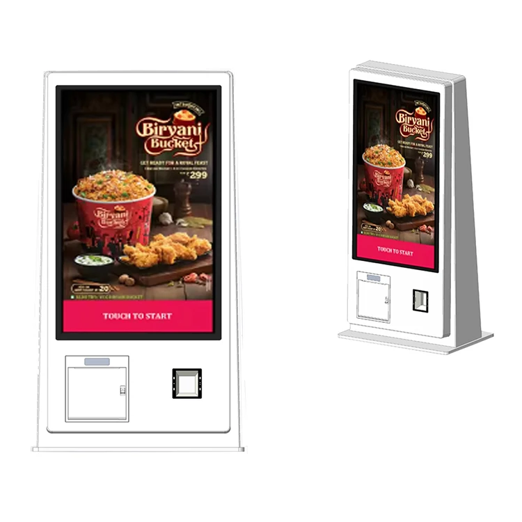 OEM factory custom new 21.5 inch smart payment terminal touch screen self ordering kiosk for restaurants