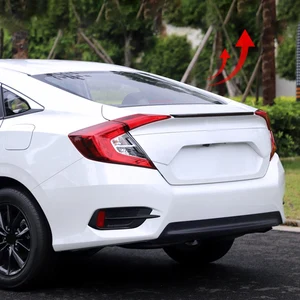 Painted rear spoiler Painted black trunk, tail cover wing to Honda Civic Sedan 16-19 10 Main Sales Civic Airofolio - №8
