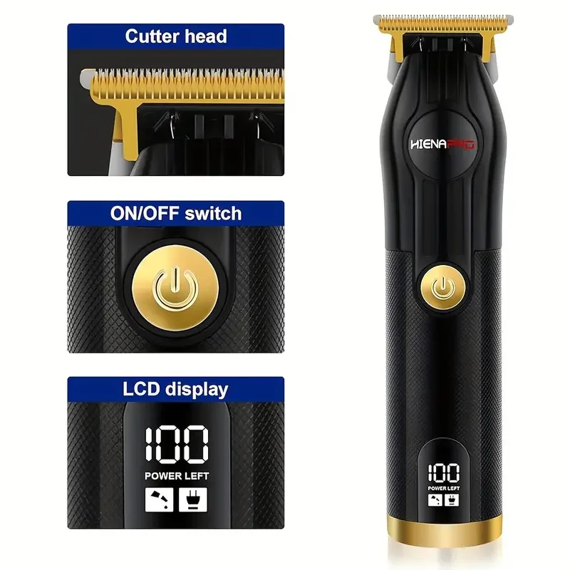 مجموعة ماكينة قص الشعر الاحترافية للرجال مجموعة ماكينة حلاقة لاسلكية ومجموعة أدوات تشذيب اللحية الكهربائية ومجموعة تشذيب الأنف
