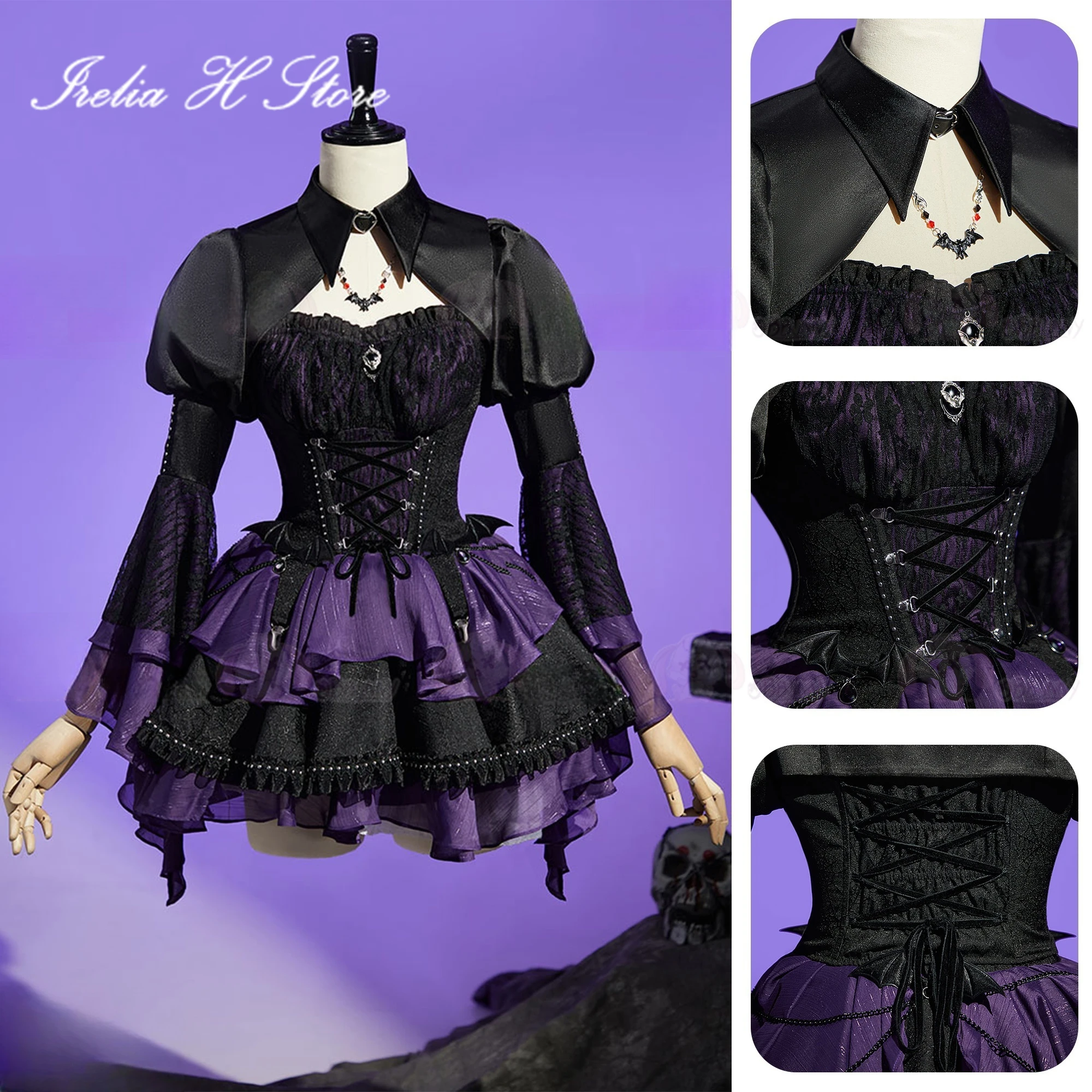 

Irelia H Store Anime Elizabeth Cosplay Costume Elizabeth Lolita Dress Halloween costume Party Dress Female