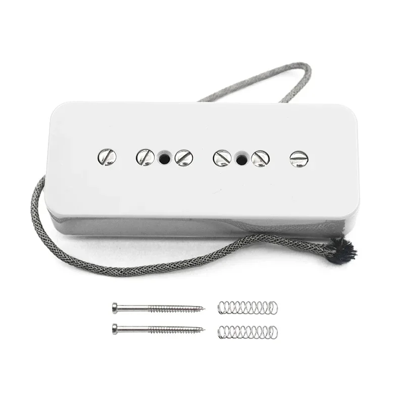 Wei_hong Store--Vintage Alnico 2 Soapbar P90 Guitar Pickup Alnico II Pickup Guitar Accessories Black/White/Yellow