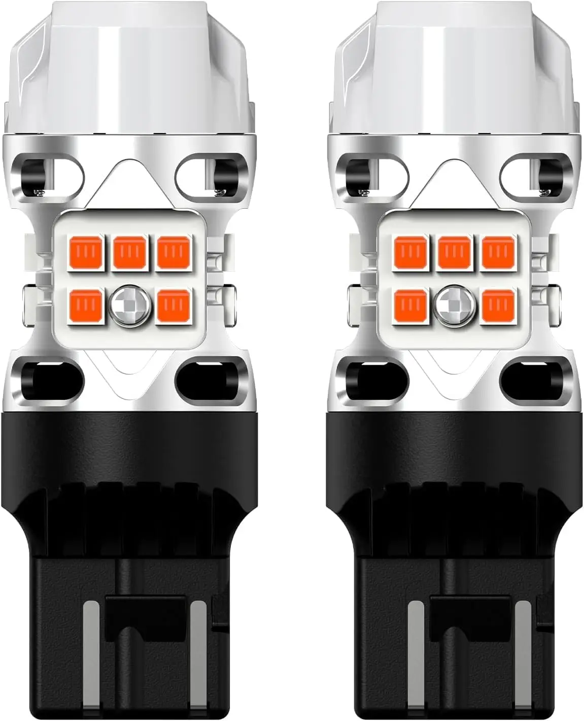 

Super Bright Amber LED Turn Signal Bulbs, 4000LM CANBUS Error Free, Easy Plug & Play Installation for Vehicles (2pcs)