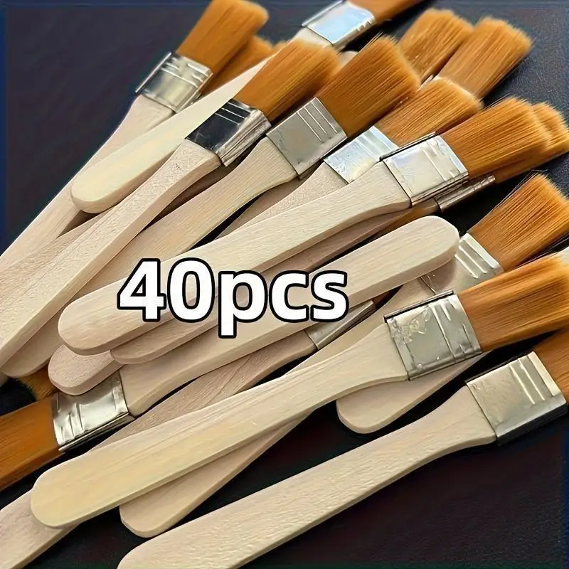 40 Paintbrushes for Home Decor - Small Brushes Perfect for Painting, Dyeing, And Decorating Your Home.Great Gifts for Friends.