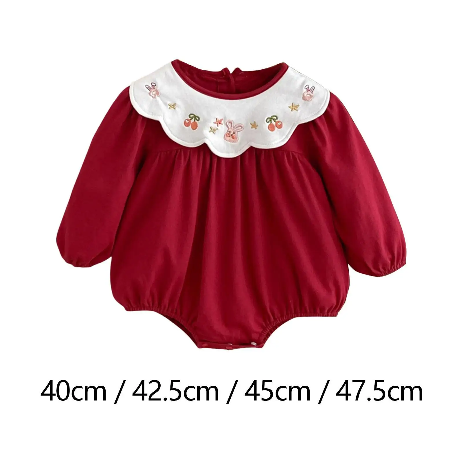 

Toddlers Baby Girl Clothes with Elastic Cuffs with Snap Button Newborn Romper