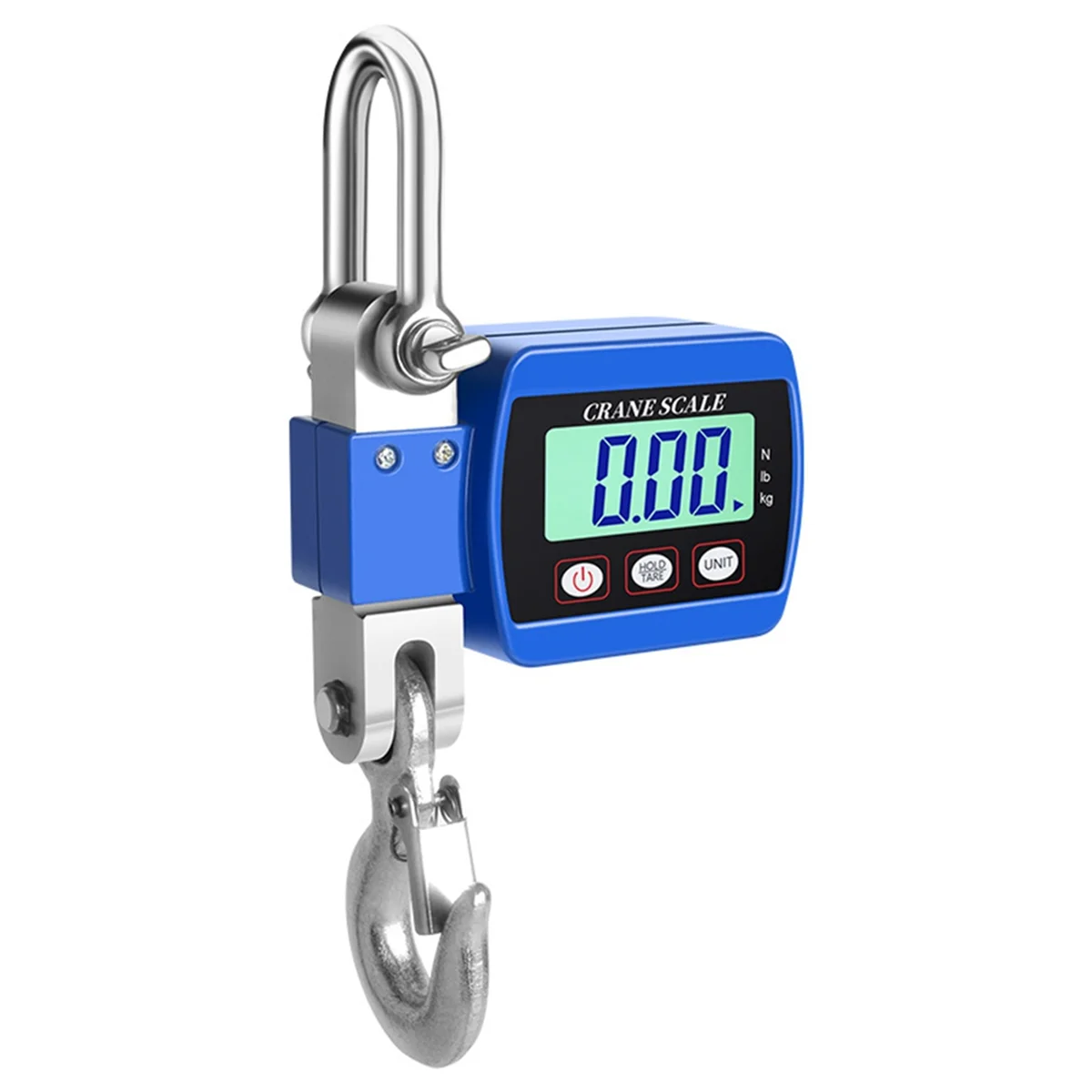 A08I 1100Lbs Digital Hanging Crane Scale, 500Kg Heavy Duty Scale for Construction Factory Building Hunting-Blue