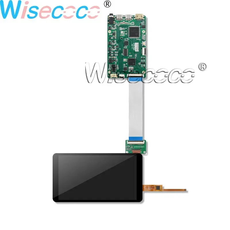 Wisecoco 5.5 Inch Landscape IPS LCD Screen 1080P FHD I2C Multi Touch Panel MINI HDMI-compatible MIPI Driver Board Raspbeery Pi