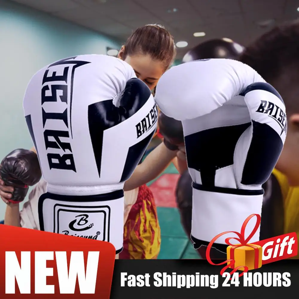 

Боксерские тренировочные перчатки из искусственной кожи, боксерские перчатки, дышащие боевые перчатки из искусственной кожи, боксерские тренировочные перчатки для кикбоксинга, боксерское оборудование