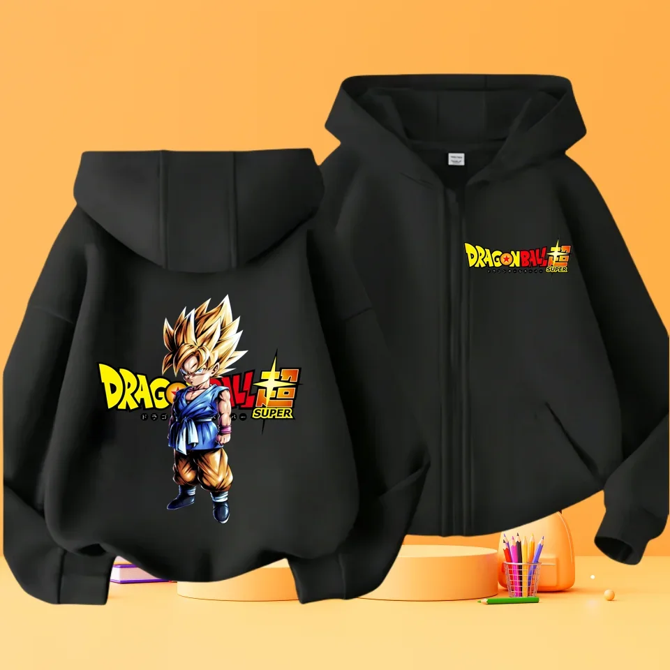 

2024 year Children Dragon Ball Anime Sweatshirts For Boy Long Sleeve Boy Top Kids Spring Fall Clothes 4-14 age Goku hoodie