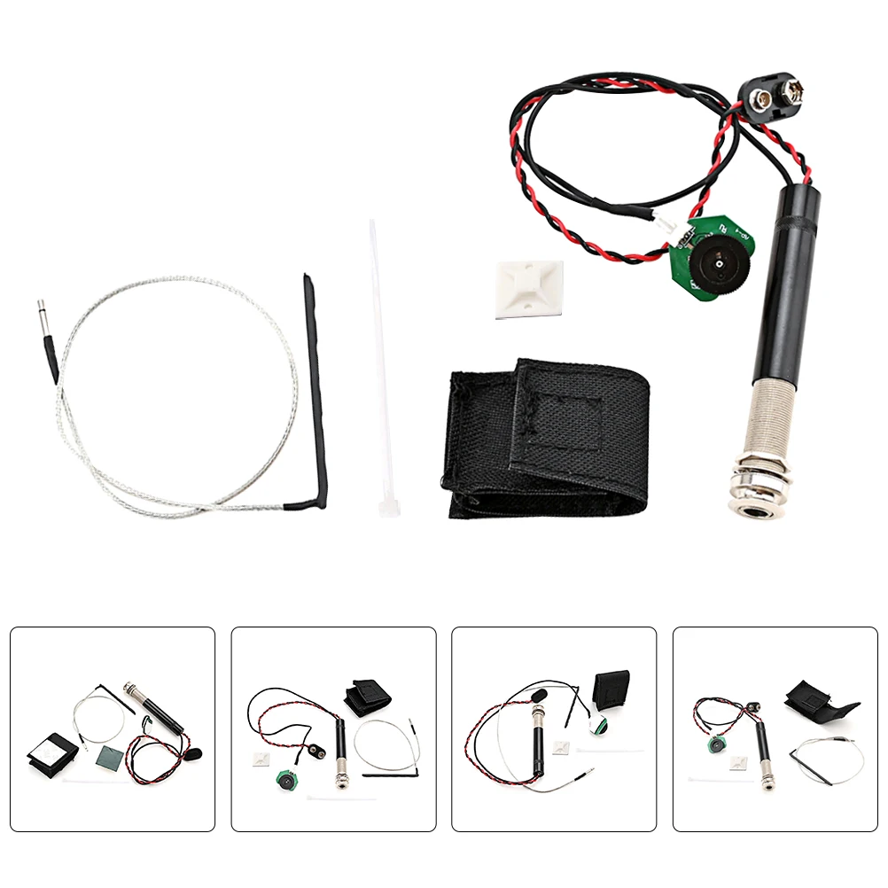 

Portable Soundhole Acoustic Instruments Replacement Part Accessories No Piezoelectric Design Copper For Folk Electric