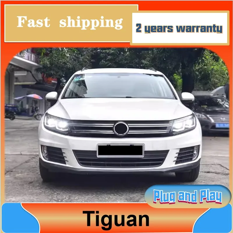 

Car Styling for VW Tiguan Headlamp 2013-2017 Volkswagen Tiguan Headlight DRL Turn Signal Low High Beam Projector Lens