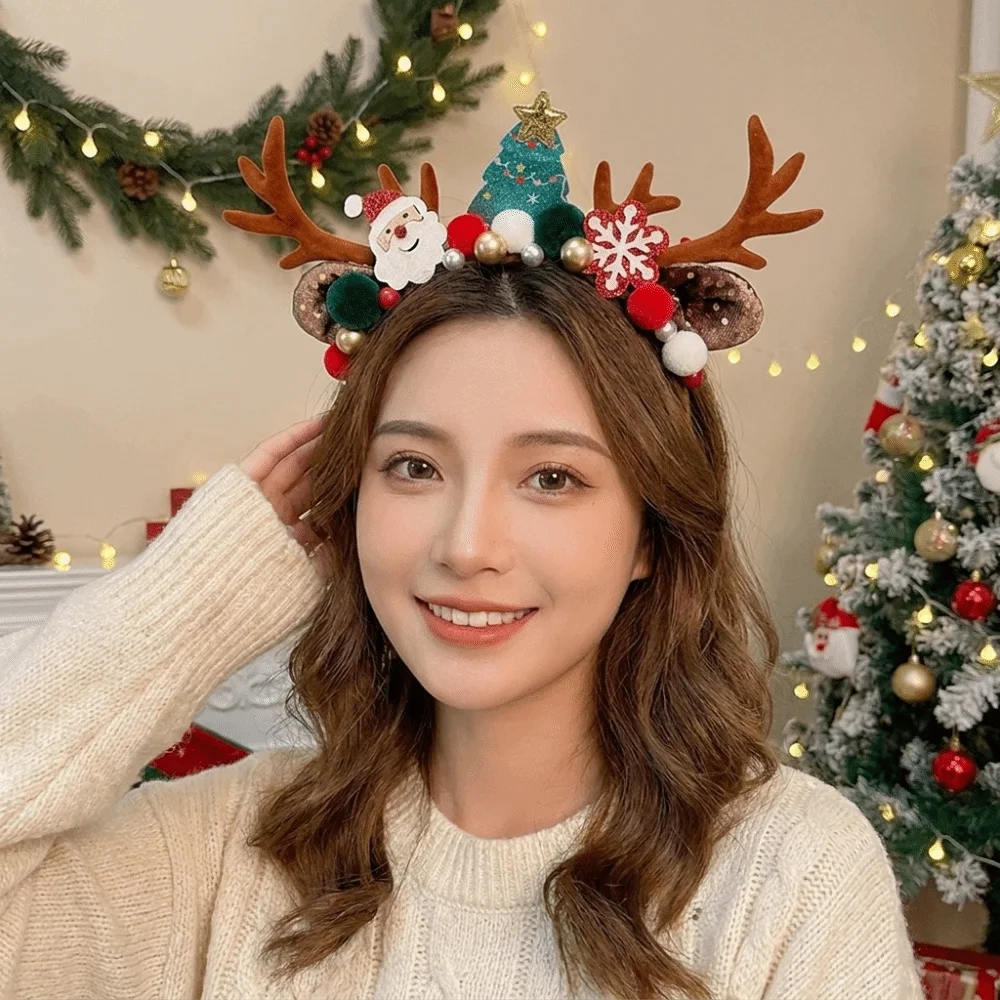 Cosplay Red Velvet Antler Hair - Reindeer Antlers Headband 评论和价格