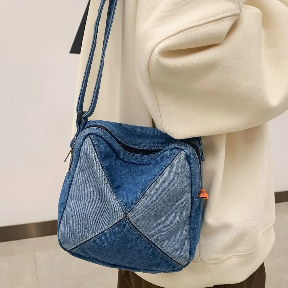 

Retro Mini Shoulder Bag For Women 2022 Trend Canvas Crossbody Bags Square Denim Luxury Travel Handbags Purse Brand Designer