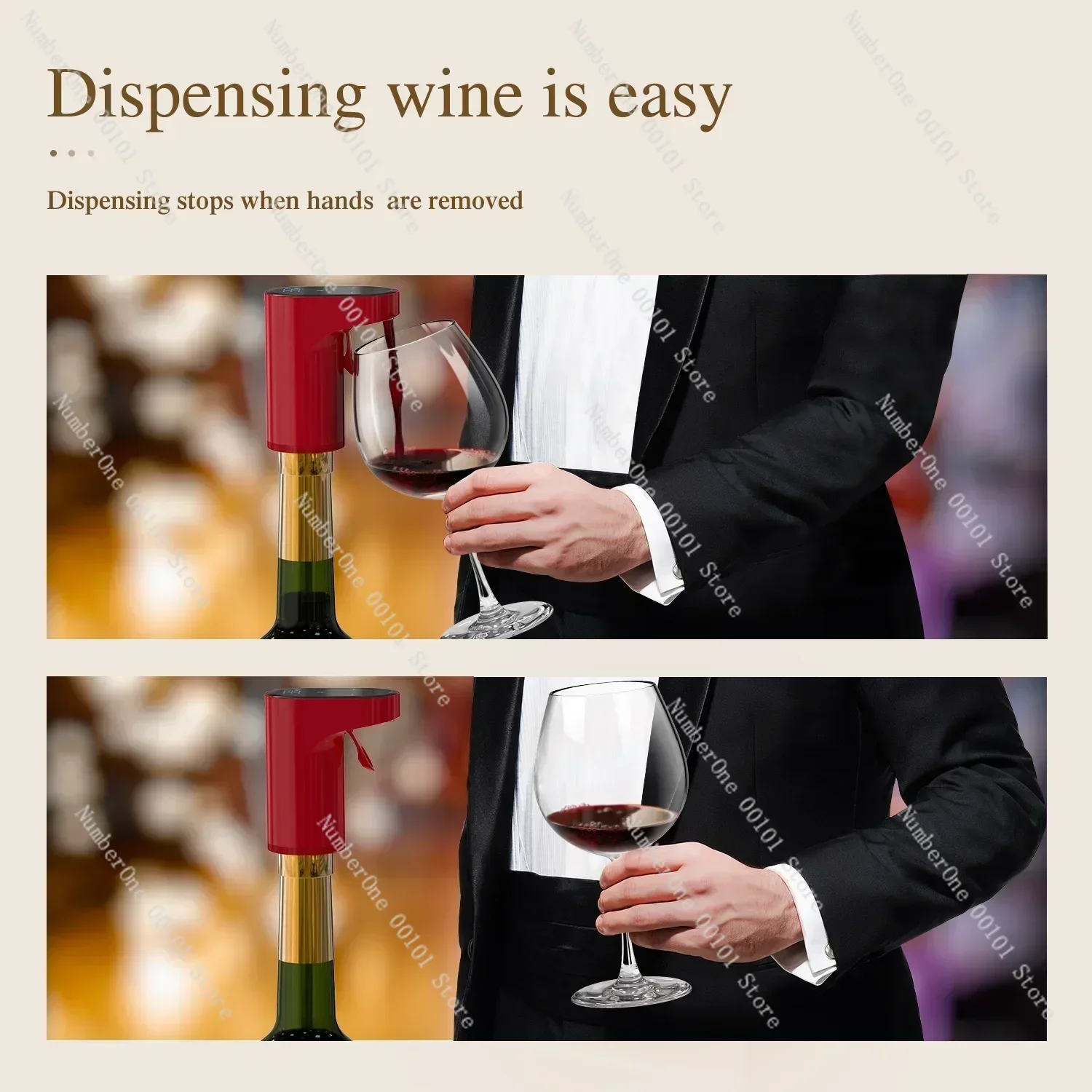 2024 New Portable Mini Automatic Wine Decanter Electric Wine Aerator and Wine Dispenser