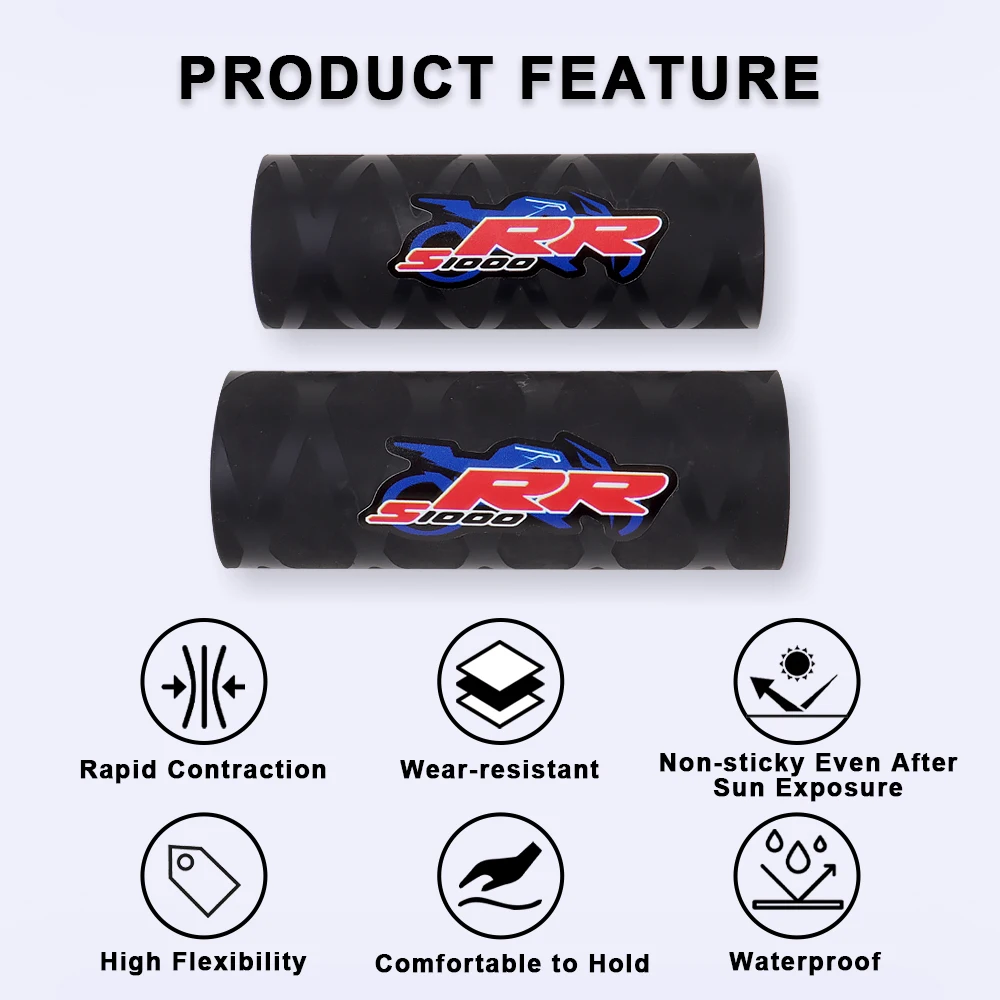 For BMW S1000RR S 1000 RR S1000 1000RR 2009-2025 2026 Heat Shrinkable Handlebar Grips Glove Motorcycle Grip Cover Accessories