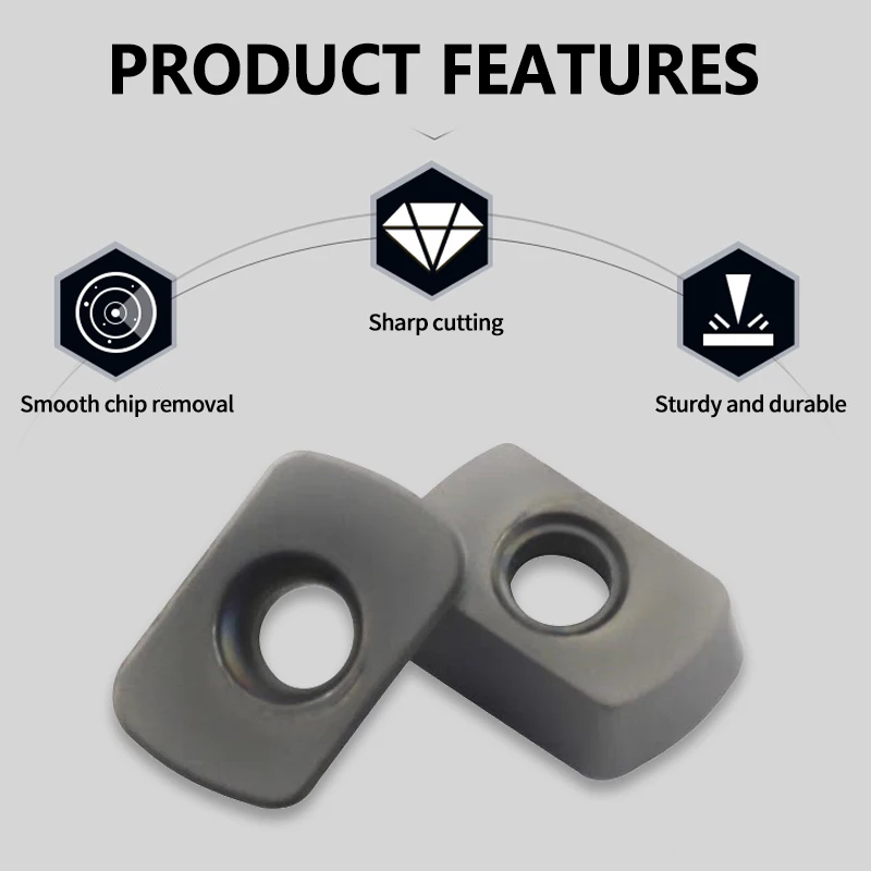 

CNC insert rapid large feed milling cutter blade alloy tool head EPNW0603TN-8 rough machining fast feed tool grain