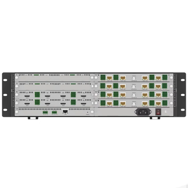 HDbaset 8X16 Matrix Switch 4K@30 HDCP1.4 2 Hdbaset 70m 8x16 Video Matrix Switcher مع وحدة تحكم IP