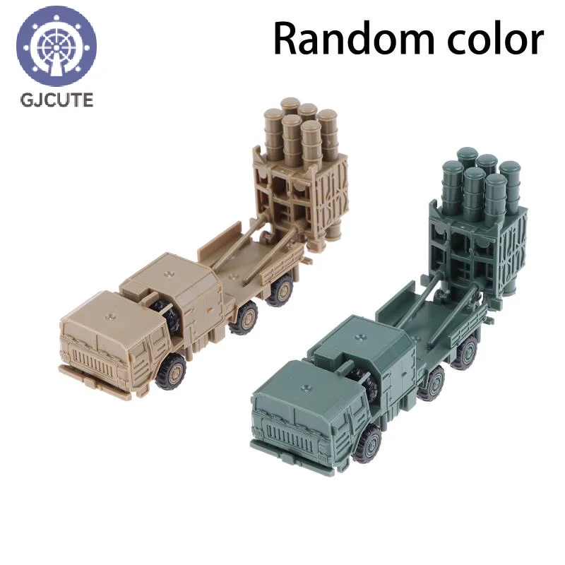 1/144 China HQ-16 Air Defense Missile Launcher 4D Assembled Chariot Simulation Model Sand Table Toy No Glue Required