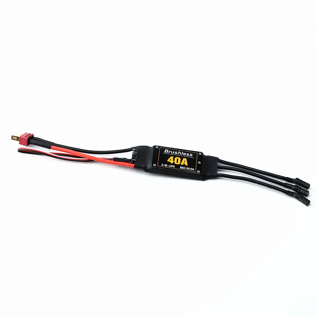 

40A Brushless ESC 2-4S 5V 3A UBEC Electronic Speed Controller 3.5MM Banana Head Easy Use RC Plane Parts