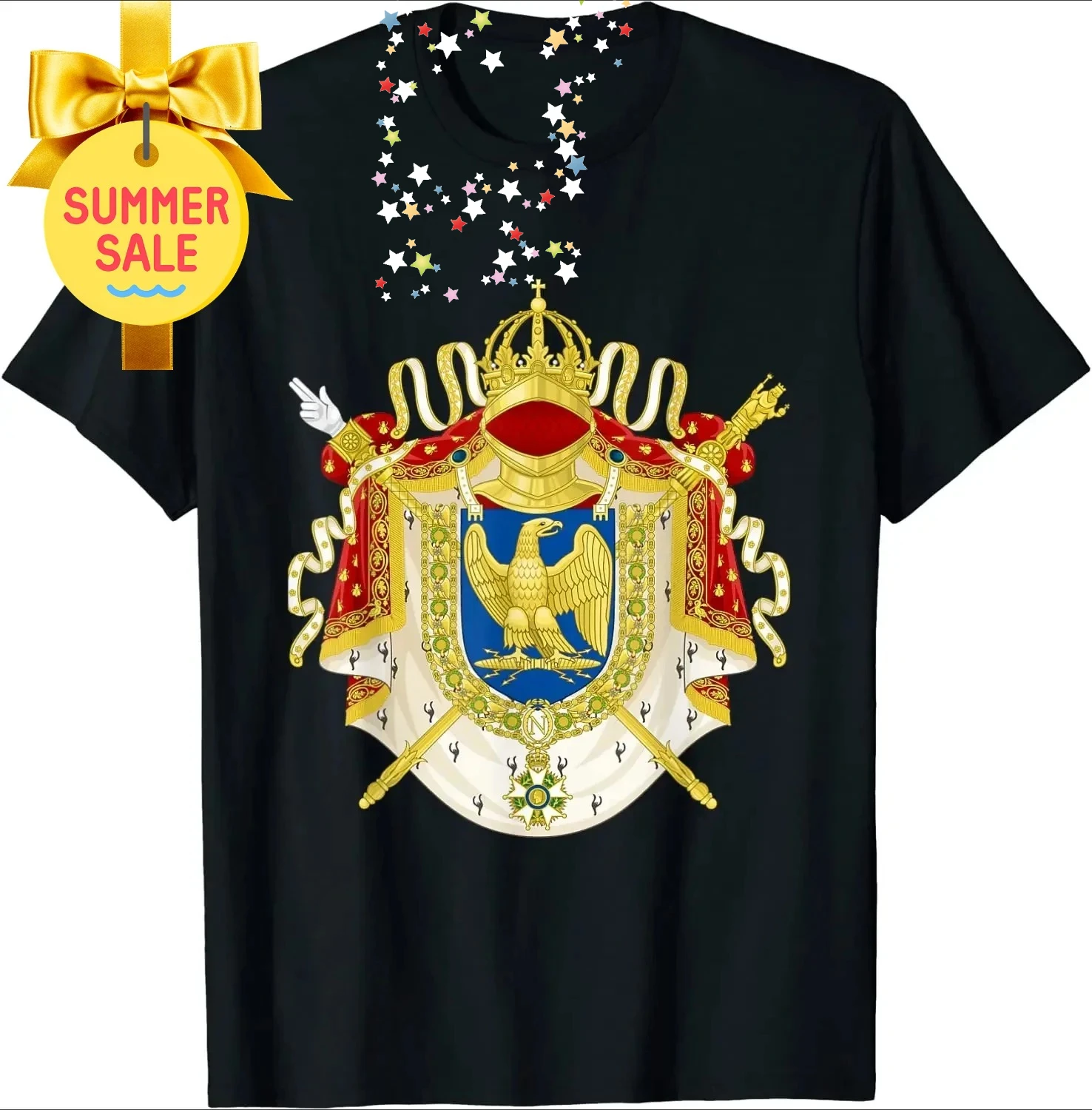 

Greater Arms of The First French Empire Napolean T-Shirt 100% Cotton O-Neck Short Sleeve Summer Casual Mens T-shirt Streetwear
