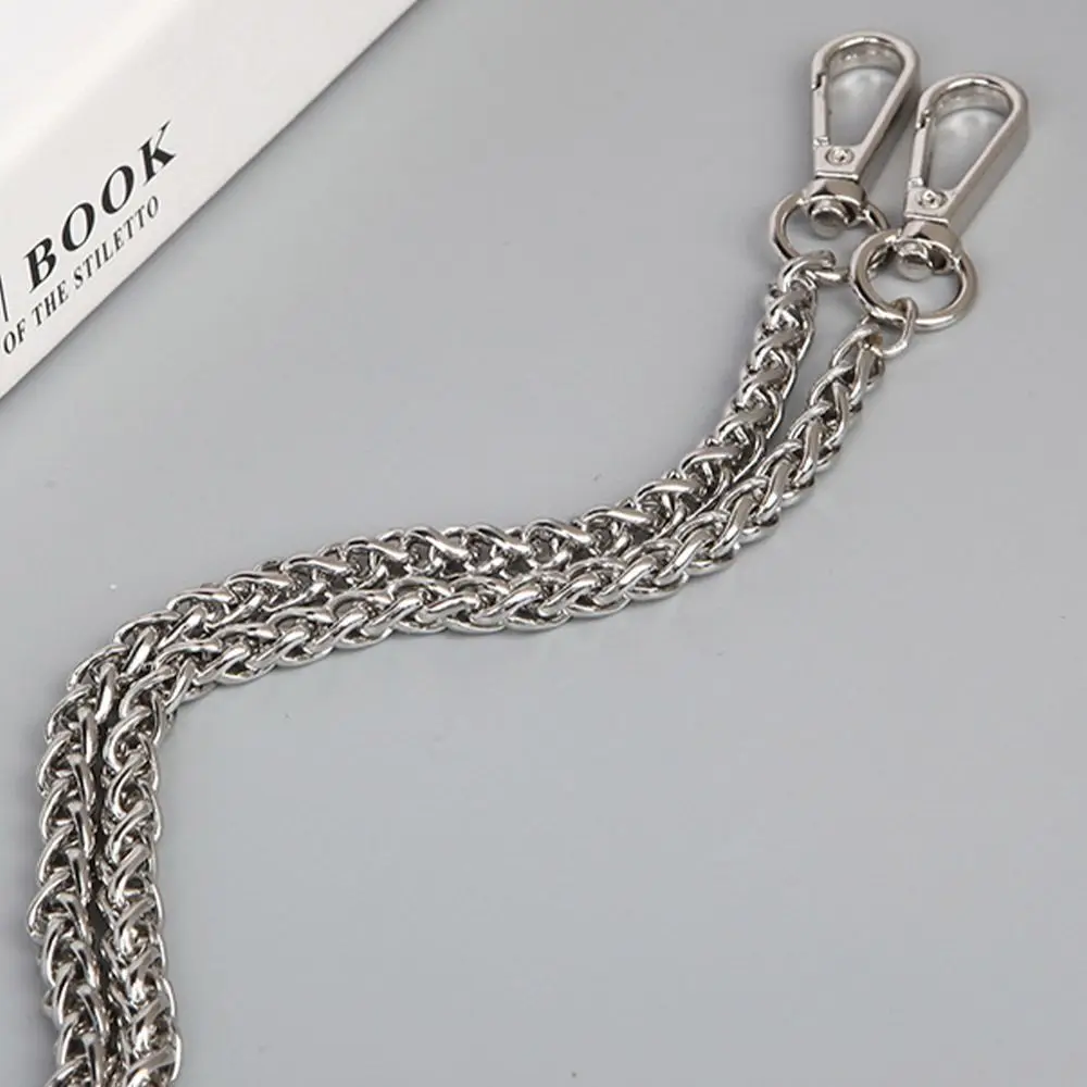 60cm 120cm Metal Chain Golden Silvery Aluminum Chain For Jewelry Making Findings Bag Chain Strap Handle Replacement Chain