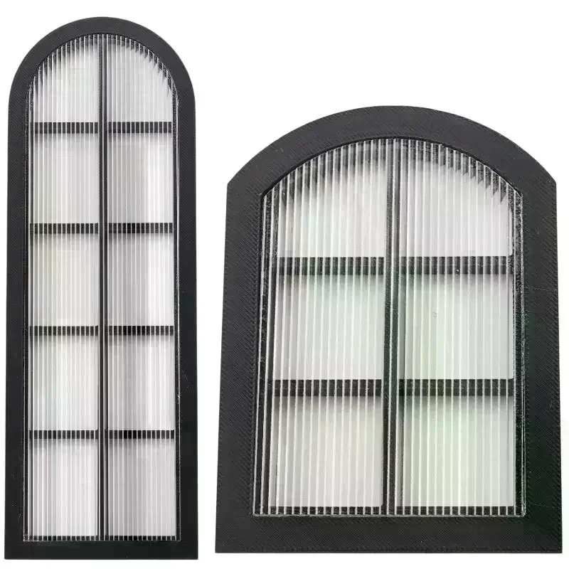 1Pcs 1:12 Dollhouse Simulation Windows Frame Model Dollhouse Living Scene Furniture Decoration Micro Scene Construction Props