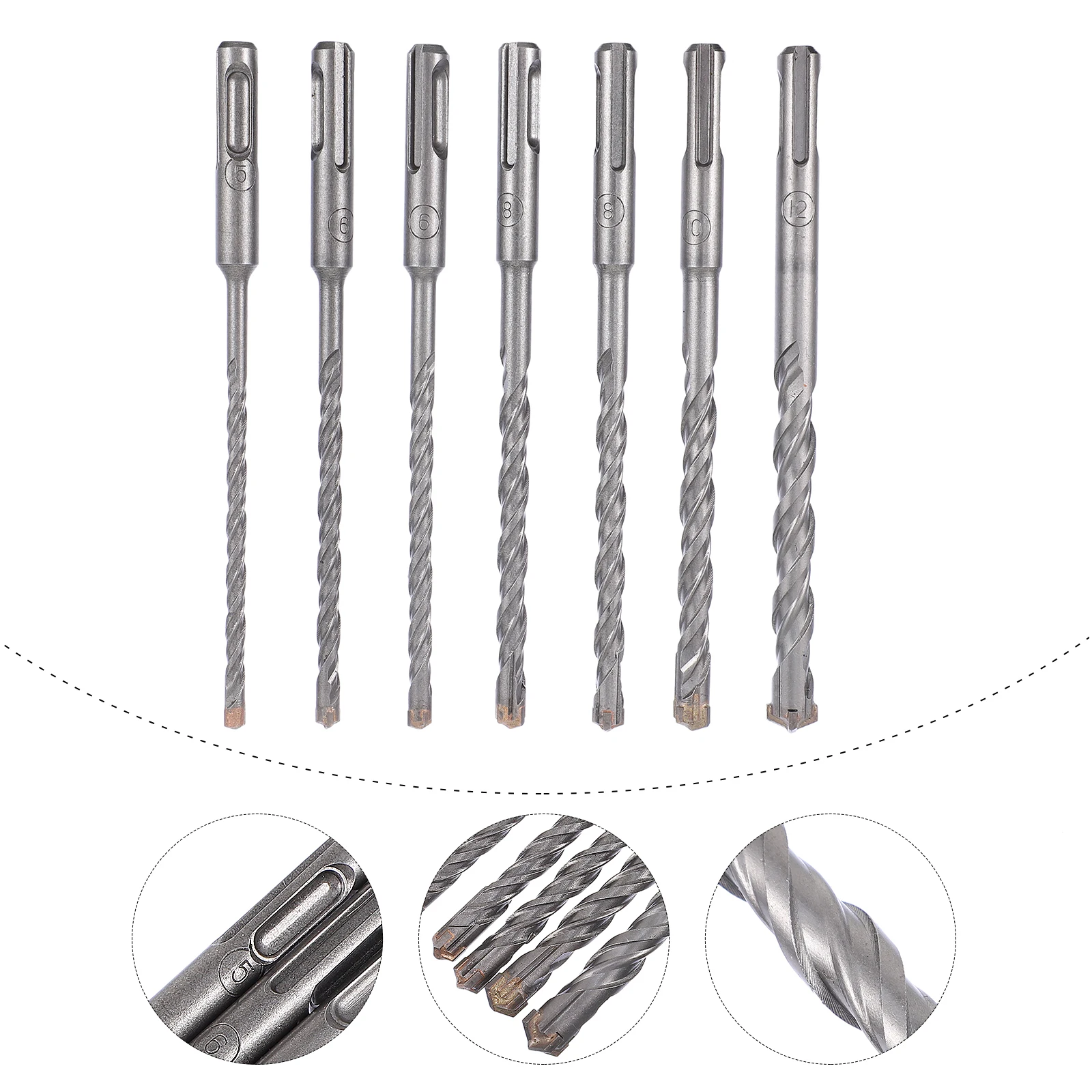 

7Pcs Highquality Drill Bits Corrosionresistant Grooved Drilling Tool for Efficient Iron Steel Copper Aluminum Work